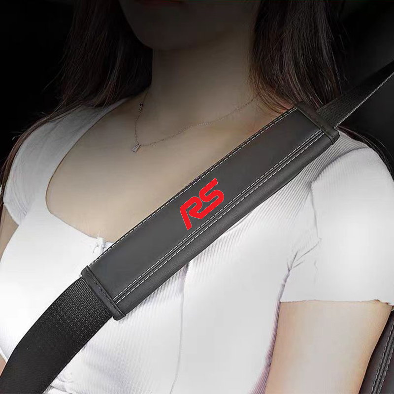 Outdoor Sport Logo - Nappa Leather Safety Belt Shoulder Covers,