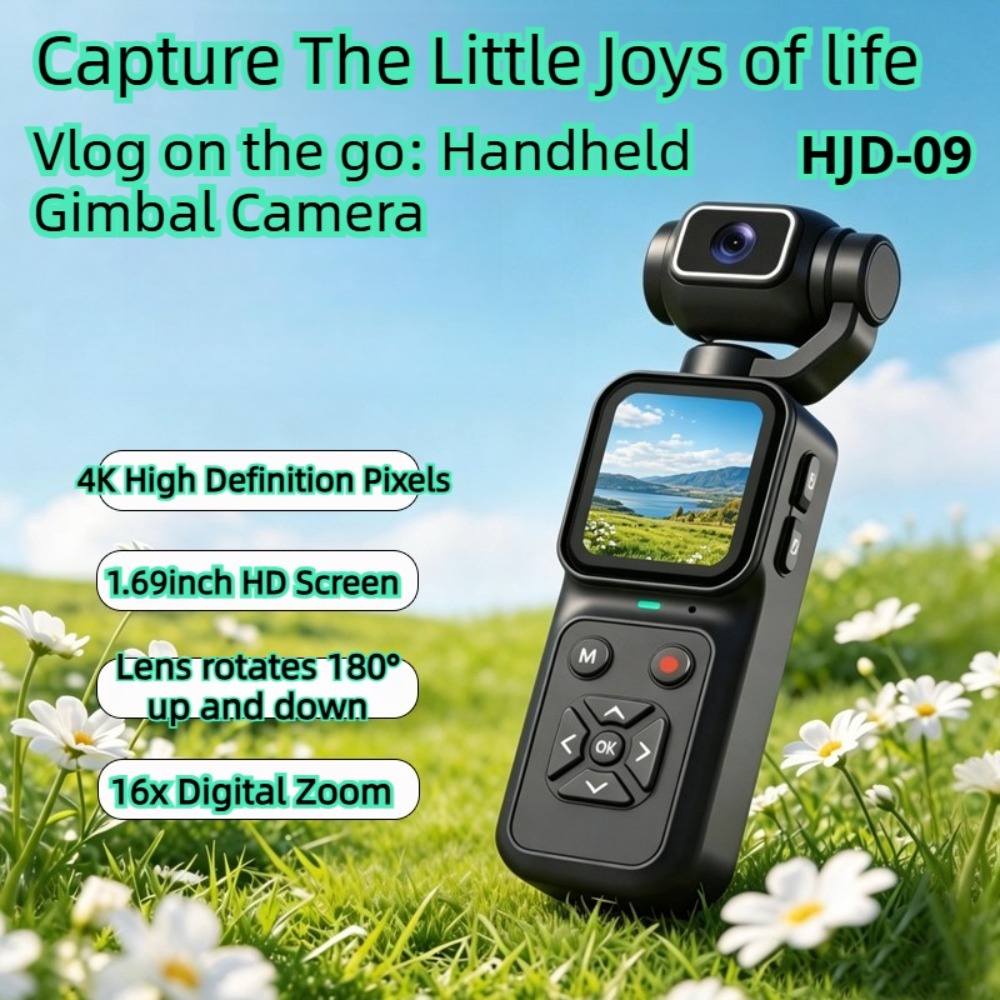 Outdoor Sport Live - Câmera de Vlogging 4K HJD-09 180