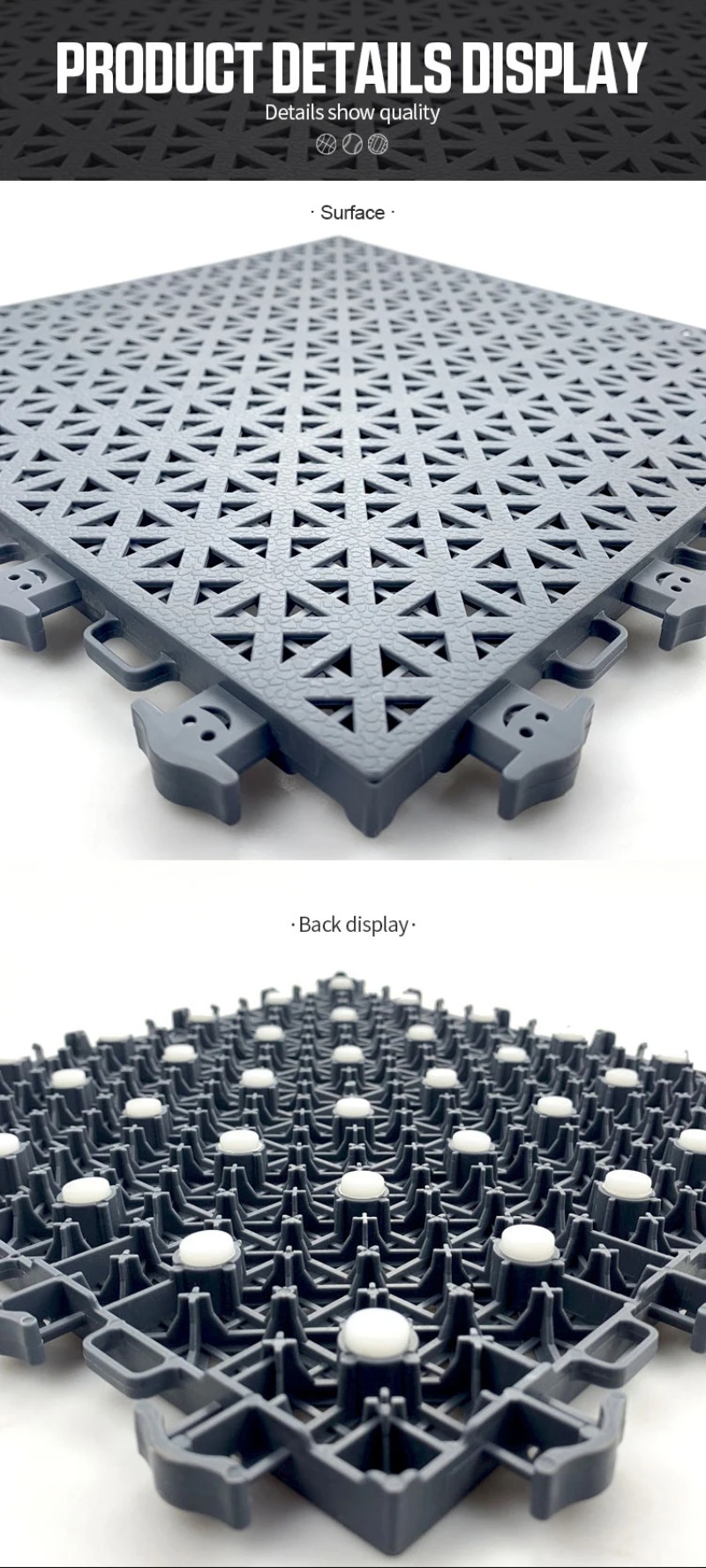 PP Pickleball Court Flooring T - Outdoor Sport Floor Tiles avaliação e preço
